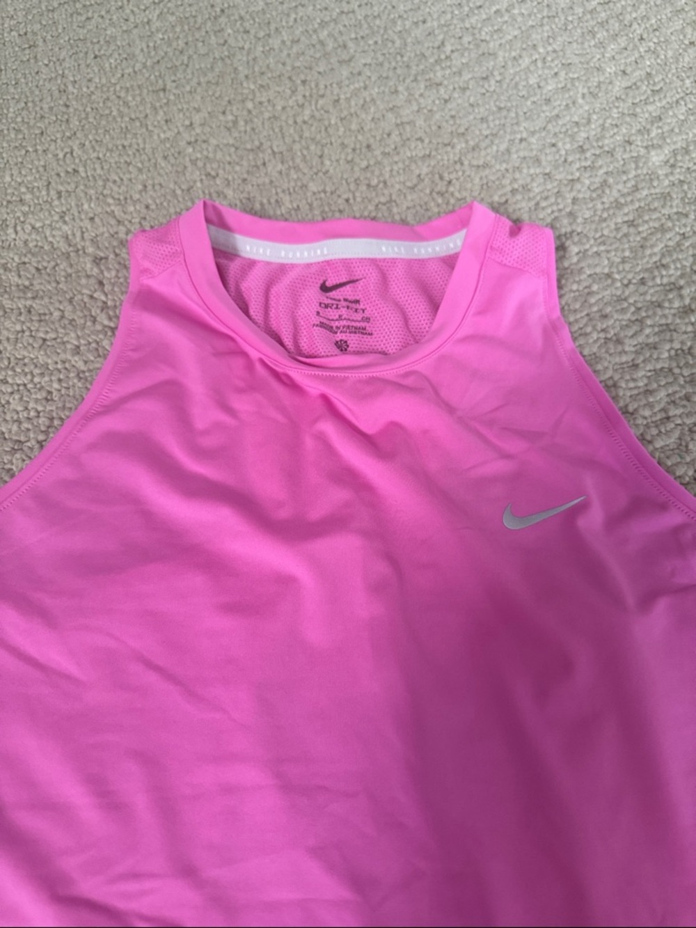Nike Women’s Bright Pink Athletic Tank Top - Picture 3 of 4
